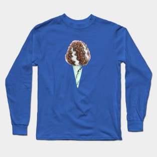 Ice cream cone with Bride of Frankenstein hair Long Sleeve T-Shirt